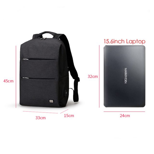 Men’s Backpack For 15.6 inches Laptop with USB Charger