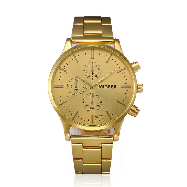 Luxury Vintage Gold Wristwatch for Men