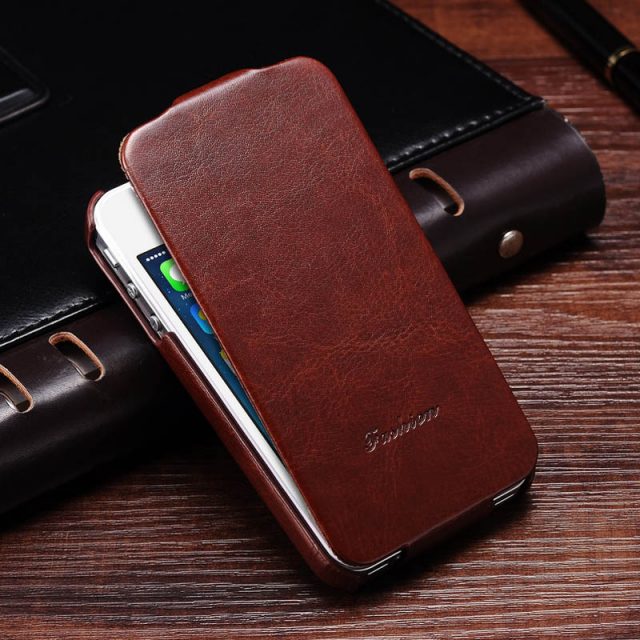 Fashion Leather Flip Case for iPhone 5 & 5S