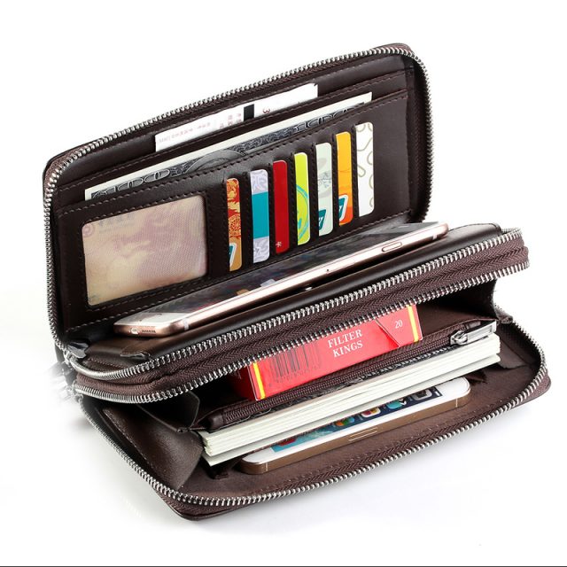 Men’s Long Wallets With Coin Pocket