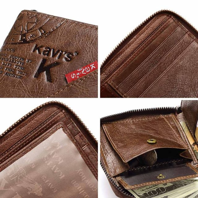 Men’s Cowboy Style Short Leather Wallet