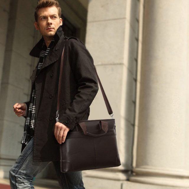 Men’s Casual Leather Briefcase