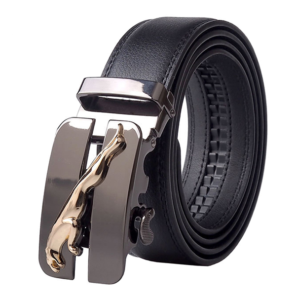 Automatic Buckle Cowhide Leather Belt