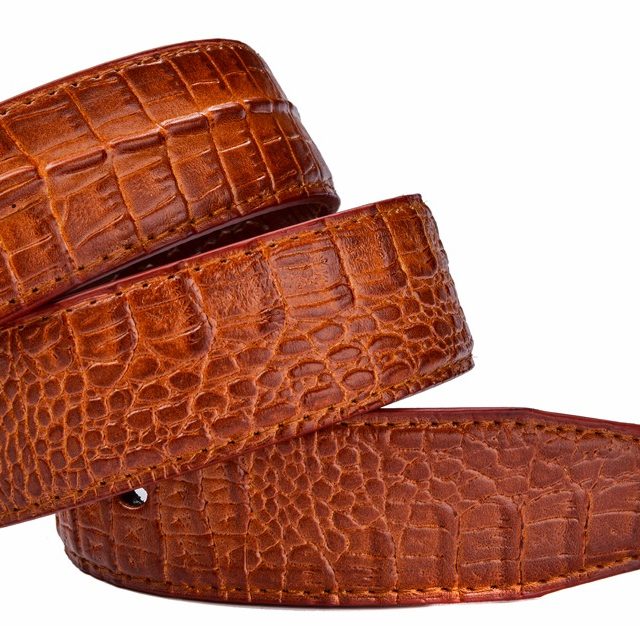 Luxurious Crocodile Imitation Leather Men’s Belt