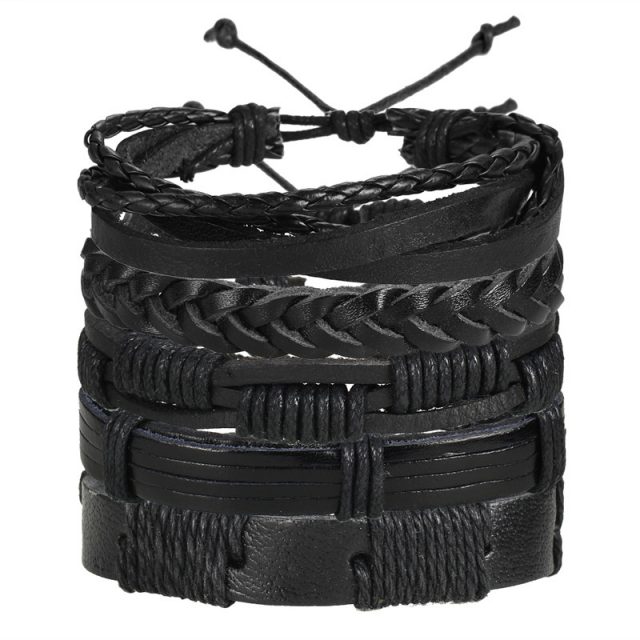 Vintage Multilayer Leather Bracelet for Men