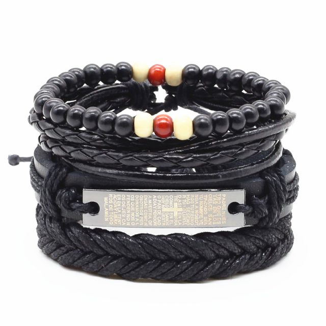 Handmade Multilayer Leather Men’s Bracelet